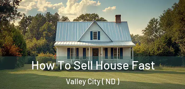  How To Sell House Fast Valley City ( ND )