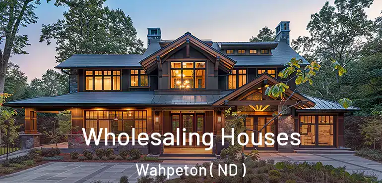  Wholesaling Houses Wahpeton ( ND )